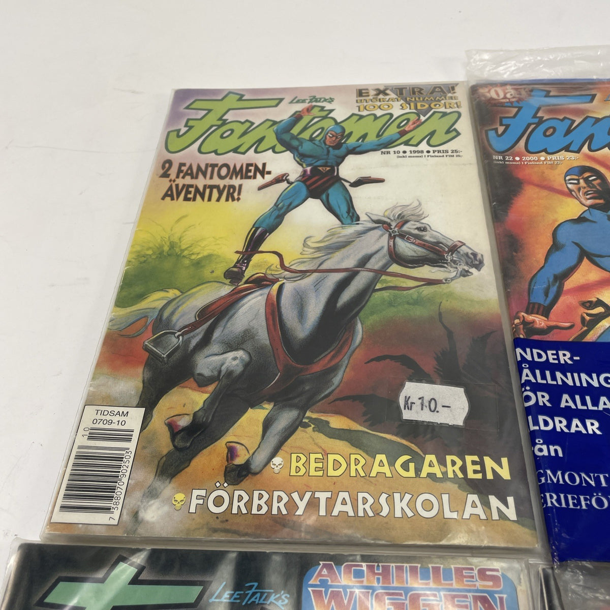 FANTOMEN Swedish Phantom Comic Book Assorted lot of 4 1998 1999 2000
