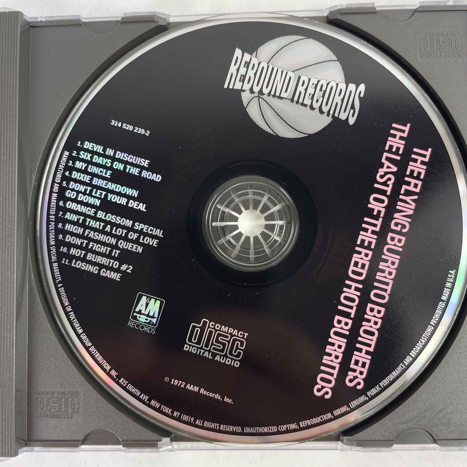 Flying Burrito Bros -  Last of the Red Hot Burritos CD  #20