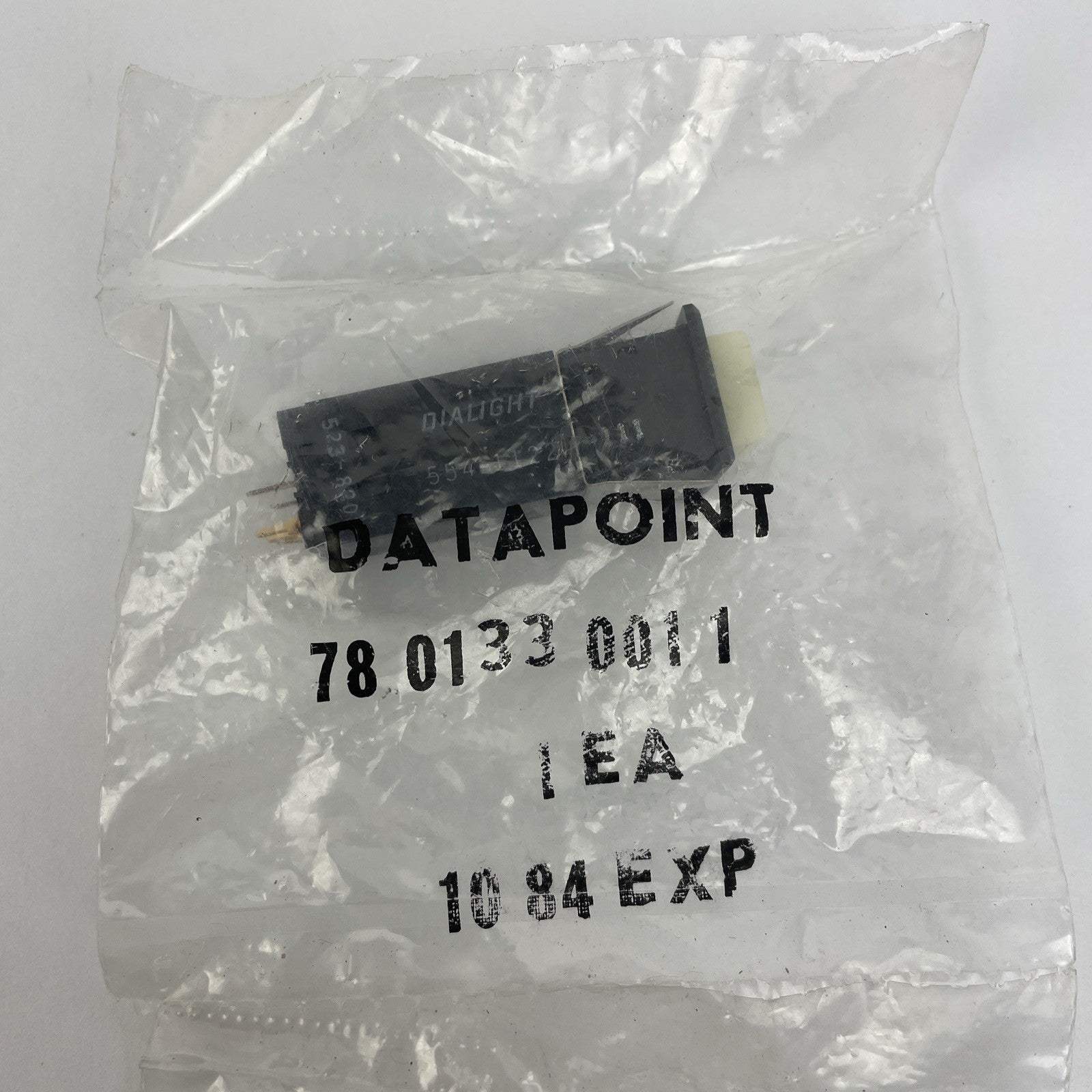 2 Dialight backlit SPDT momentary pushbutton switch. 5 amp, 125v contacts Button