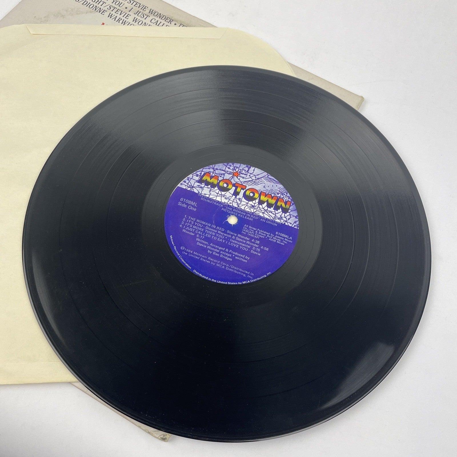 Stevie Wonder ‎The Woman In Red Motion Picture Soundtrack 1984 Vinyl LP Motown