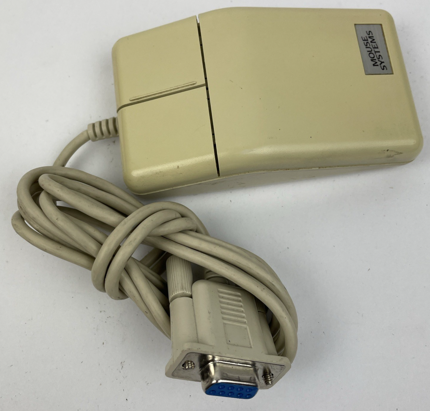 Mouse Systems 2-Button Trackball Serial Retro Computer Model M10 9 Pin Vintage