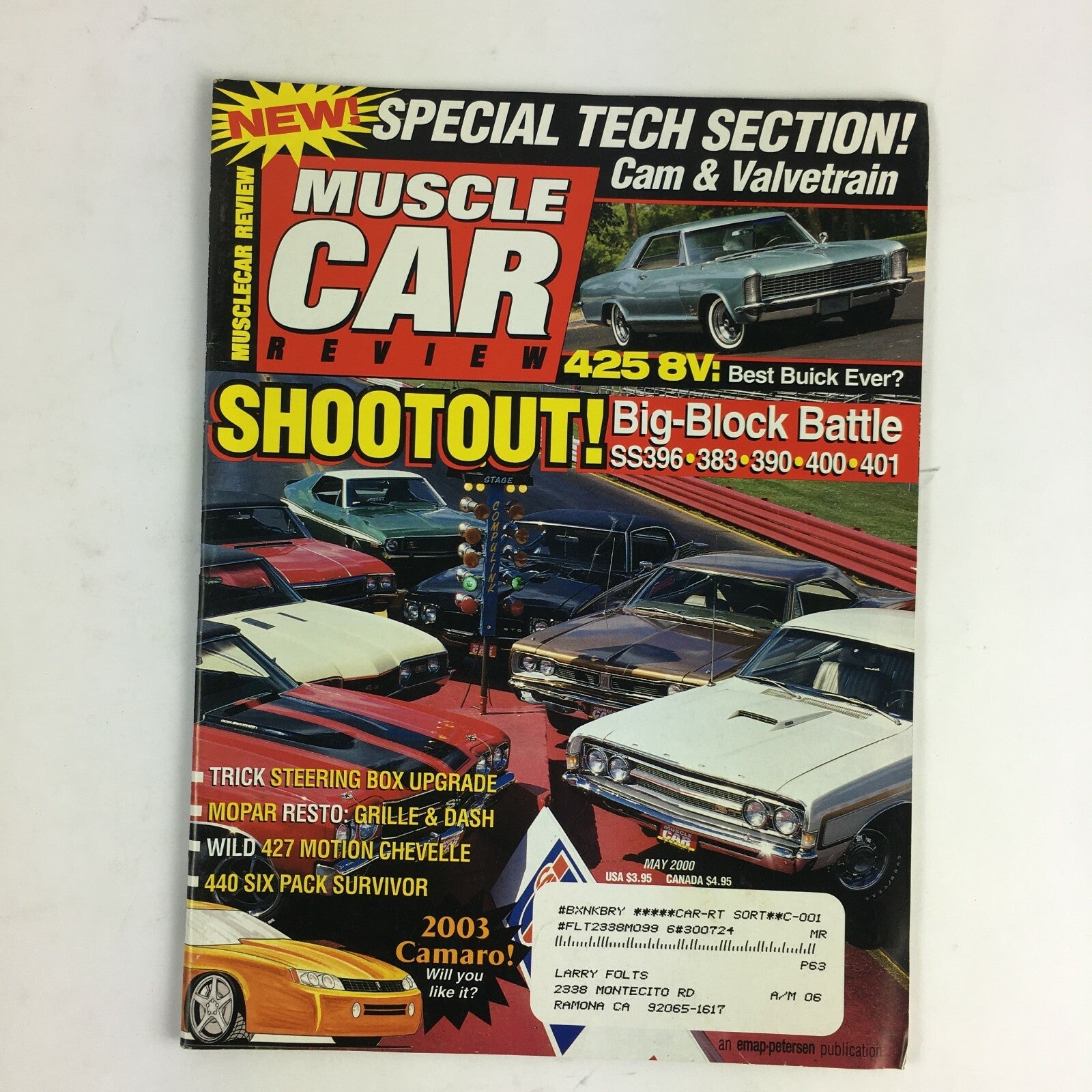 May 2000 Muscle Car Magazine Shootout! Big-Block Battle 440 Six Pack Survivour 