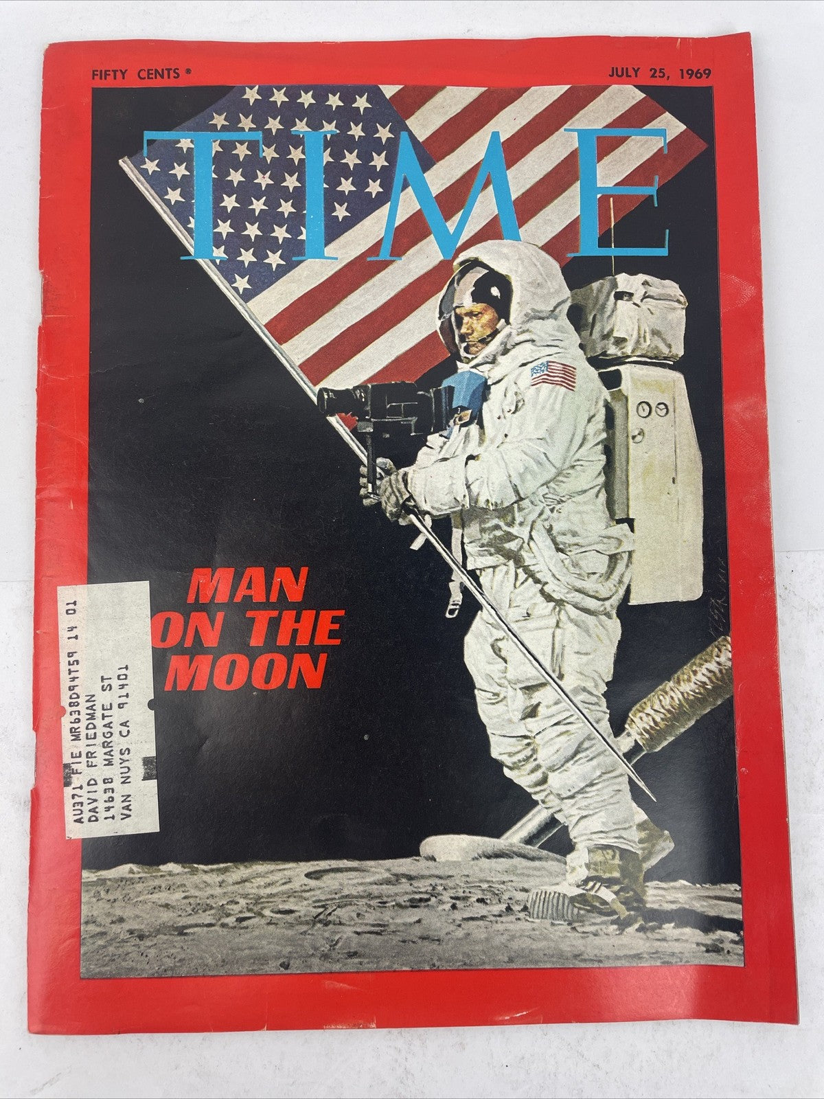 Time Magazine July 25, 1969 - “Man On The Moon” Apollo 11 - Original Edition