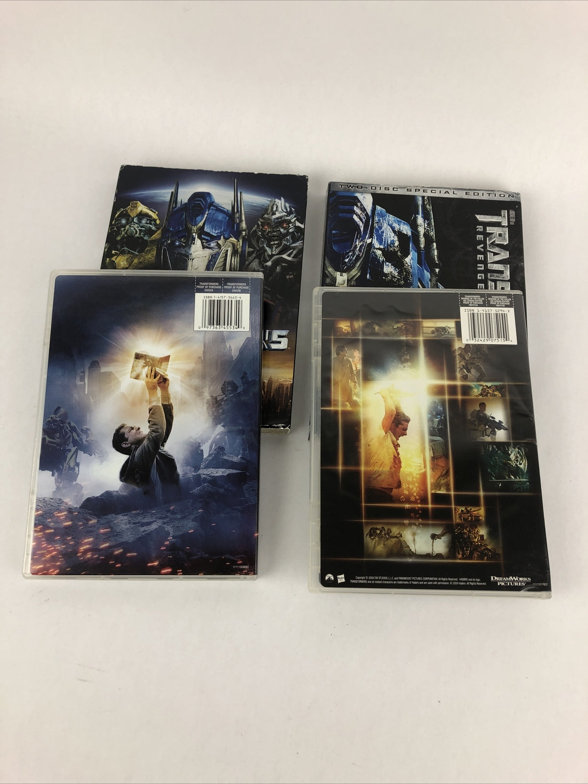 Transformers Lot of 2 movies Transformers and Revenge of the Fallen Michael Bay