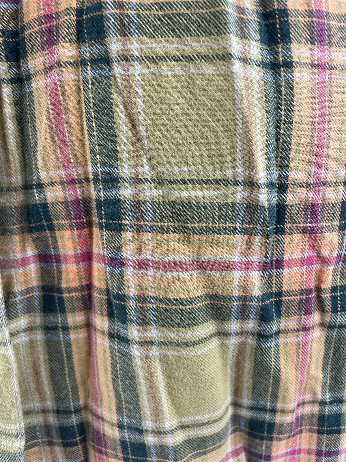 Liz Claiborne LizSport Petite Plaid Button-Up Shirt Women's Size M Long Sleeve