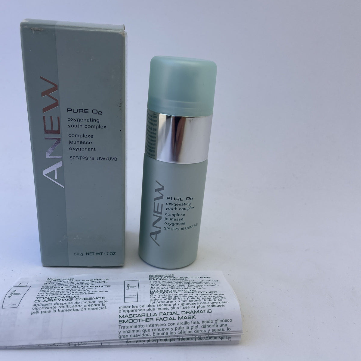 NOS Avon ANEW Pure O2 Oxygenating Youth Complex SPF15 - 50g 1.7 oz