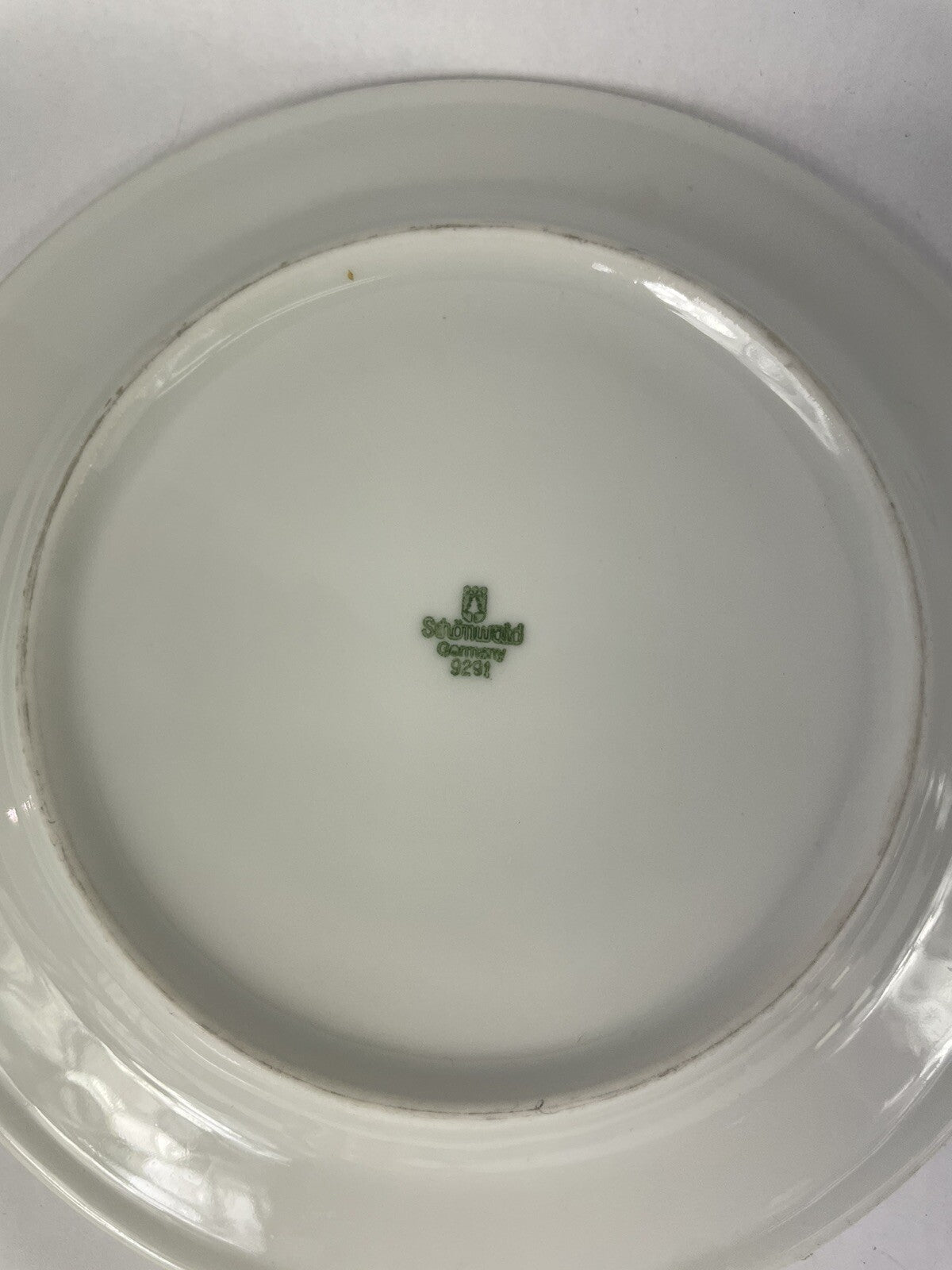 Lot of 2: Vintage Schonwald Germany White Serving Plates 4291  9291
