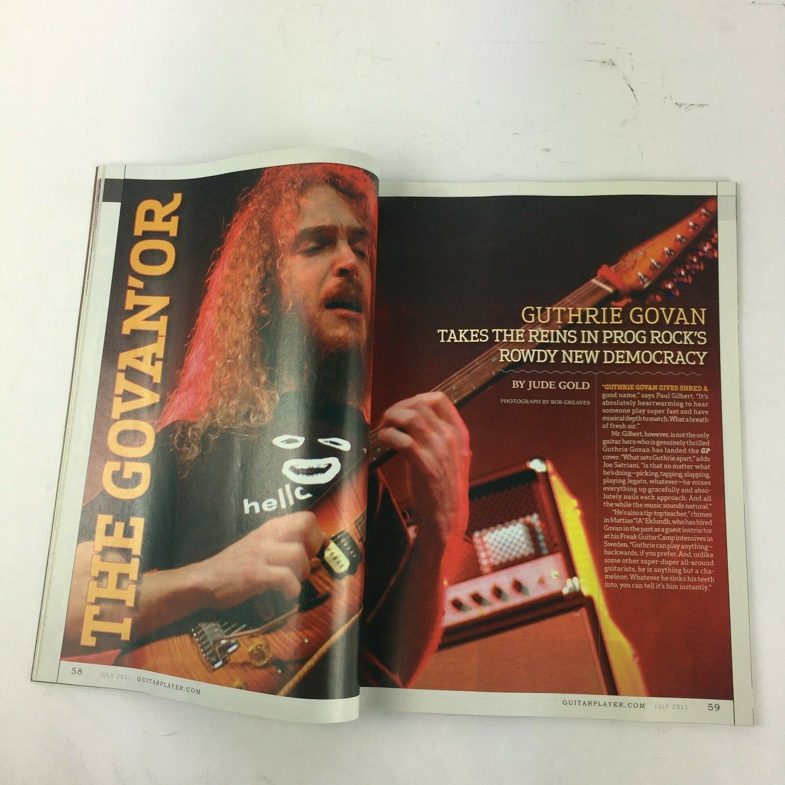 July 2011 Guitar Player Magazine Guthrie Govan Savior of Shred ? Jimmy Page