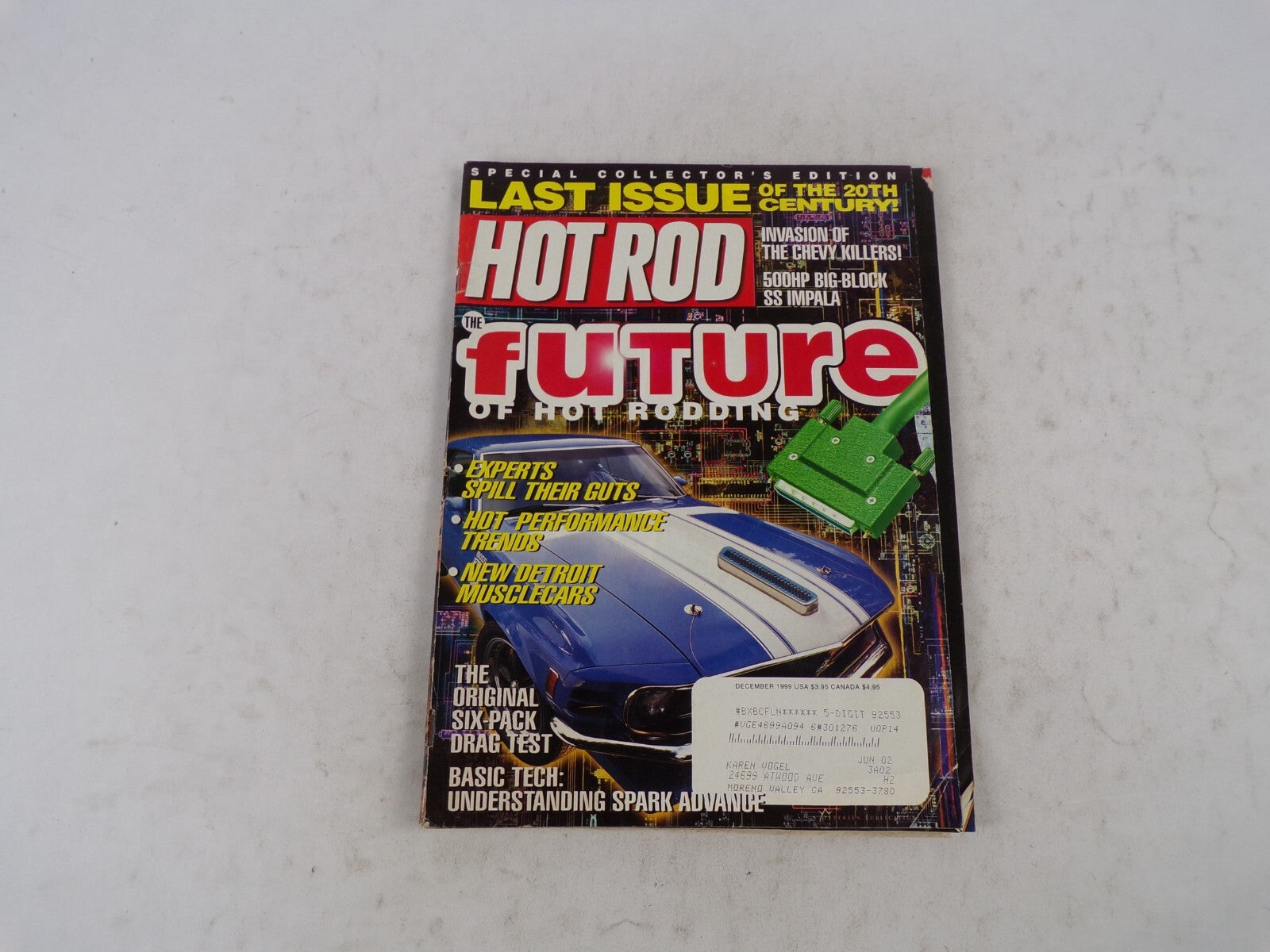 December 1999 Hot Rod Future Of Hot Rodding Last Issue Of The 20th Century! Spec