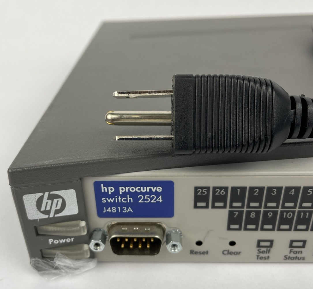 HP ProCurve 2524 24 Port 10/100 Switch 2 x Gigabit Stacking Transceivers J4813A