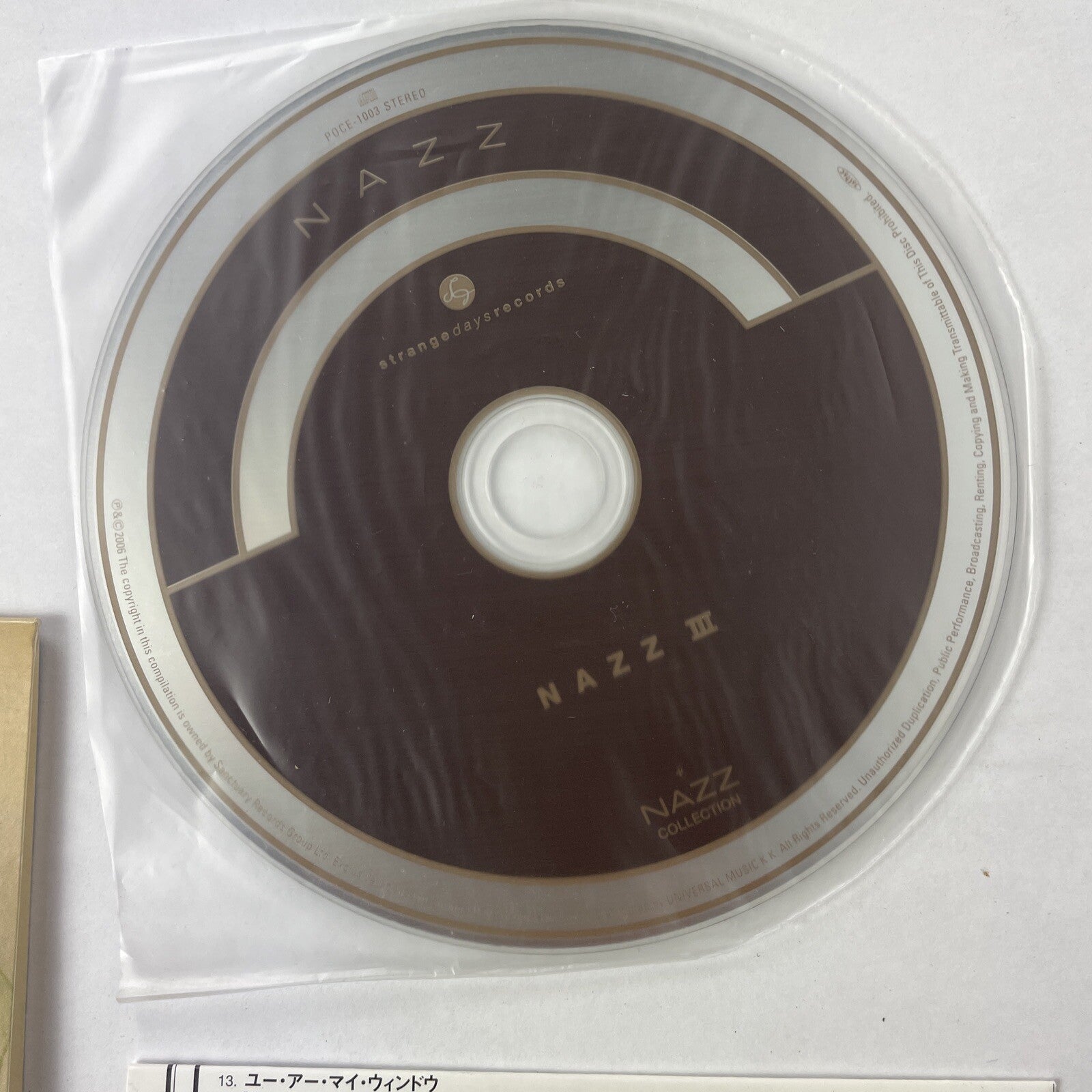 Nazz - Nazz III CD Japanese Import Rare   #17