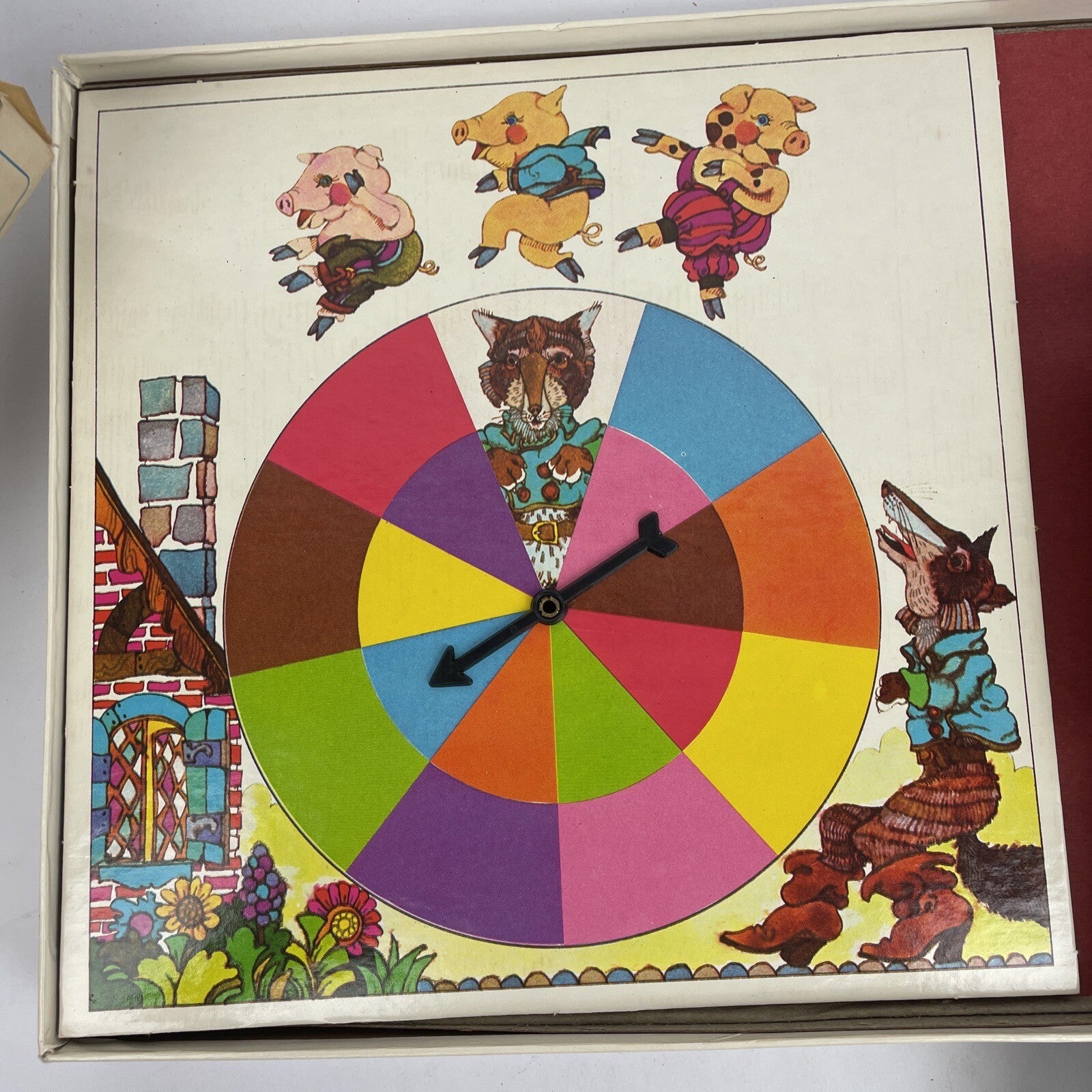 VNTGE Selchow & Righter 1971 - Three Little Pigs Realistic Storybook Board Game