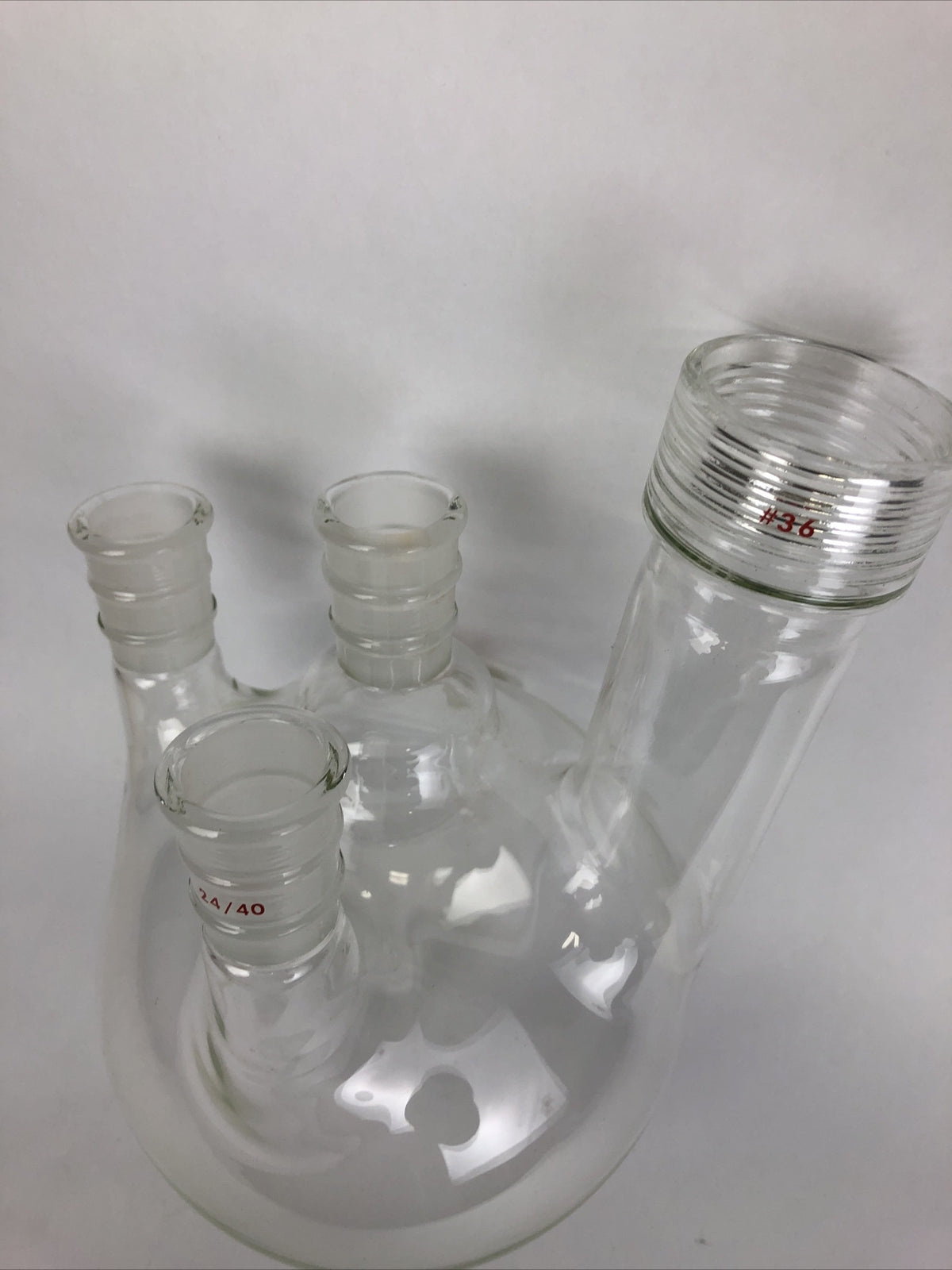 ACE Lab Glass 2000mL reaction vessel with #36 ACE-Thred and 24/40 glass joints.