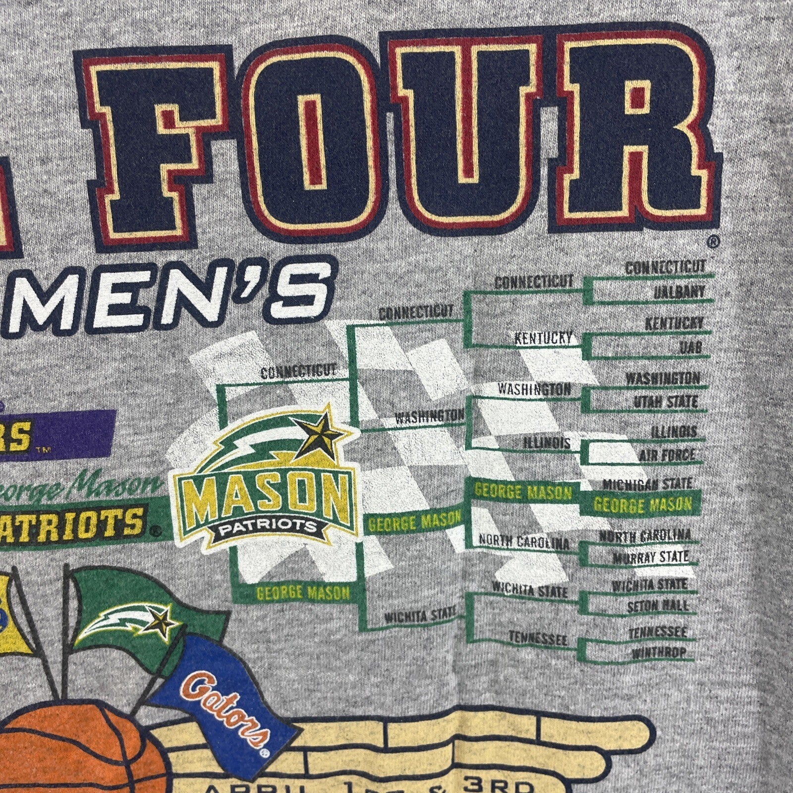 NCAA Final Four Men’s 2006 Indianapolis LS XL Heather Gray Stadium Exclusive VGC