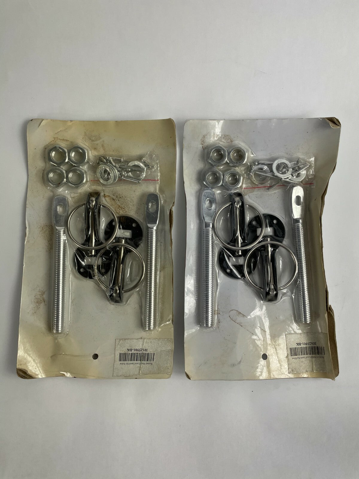 Bonnet Hood Lock Latch Kit Silver HS25901-BK Lot of 2