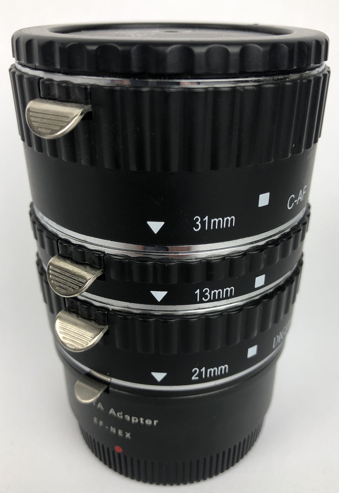 Digital C-AF Extension Tube between Ring Set 13mm 21mm 31mm ULATA adapter EF-NEX