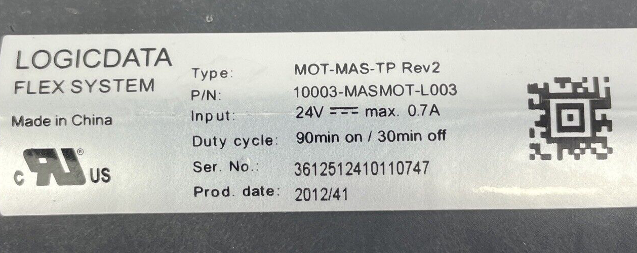 Tempur-Pedic Ergo Logicdata 10003-MASMOT-L003 Bed Massage Motor MOT-MAS-TP Rev2