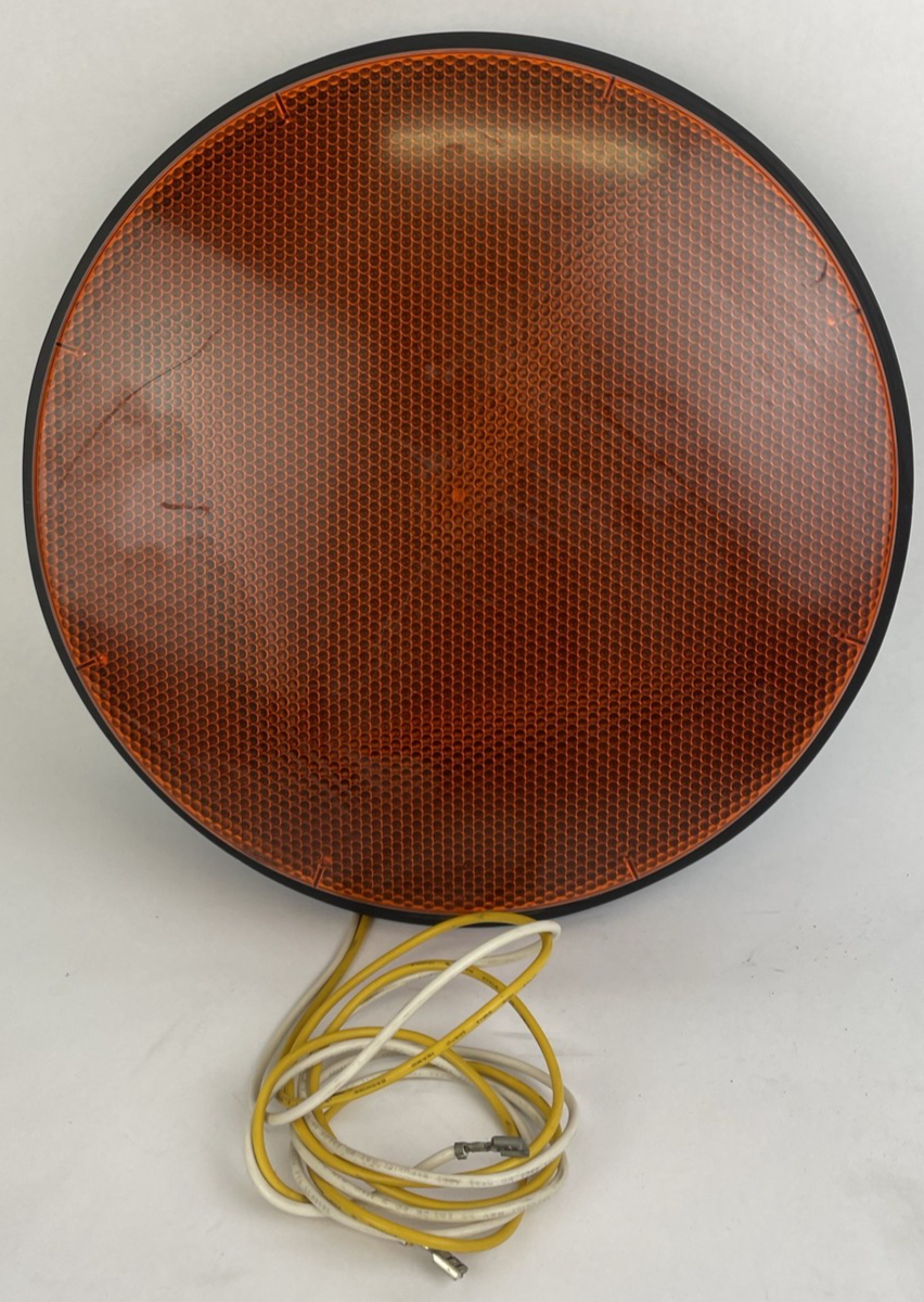 12" General Electric GE Yellow LED Traffic Light Signal Lens 120V Model  DR6