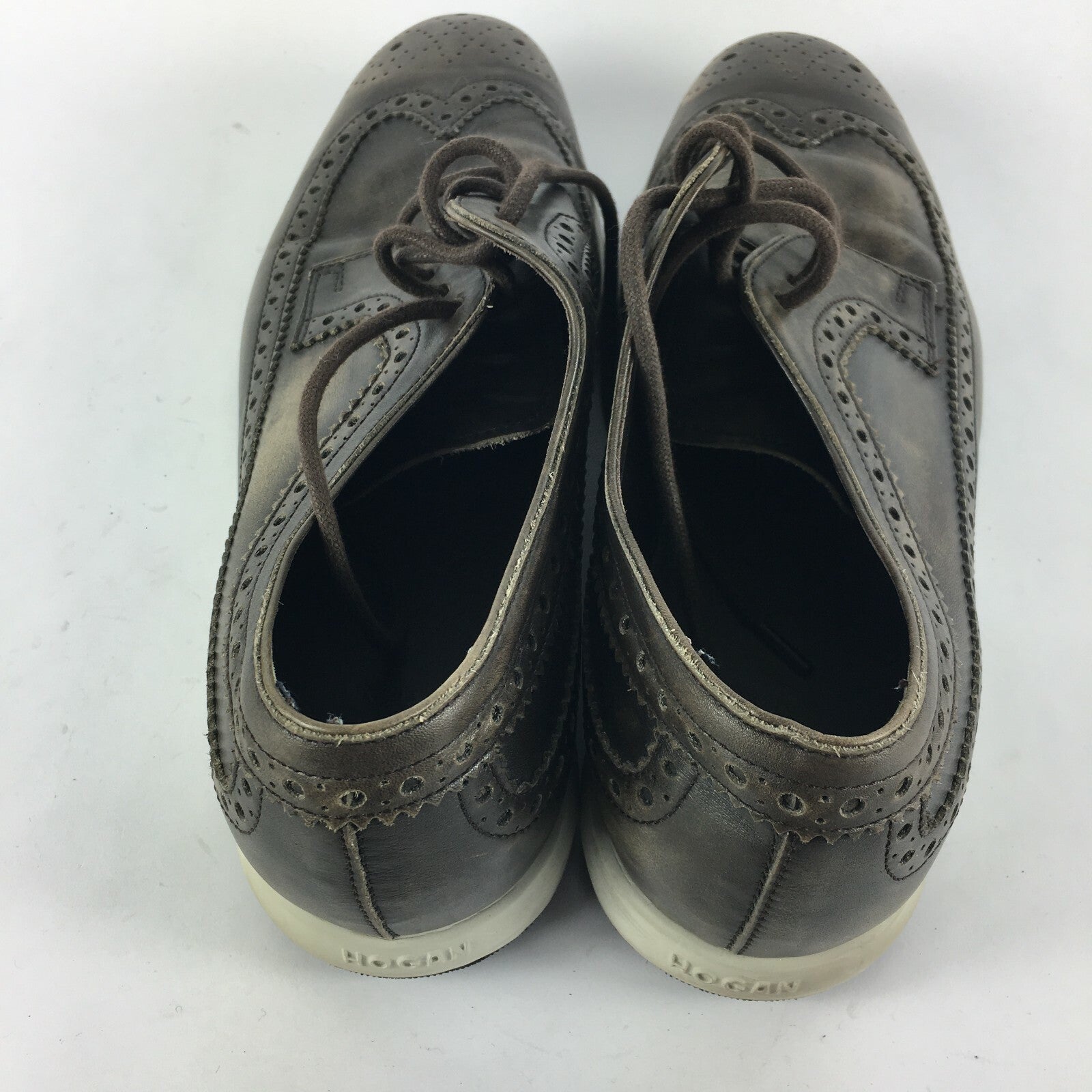 Genuine Hogan Stylish Sneakers Style Black Shoes for Men Size 10