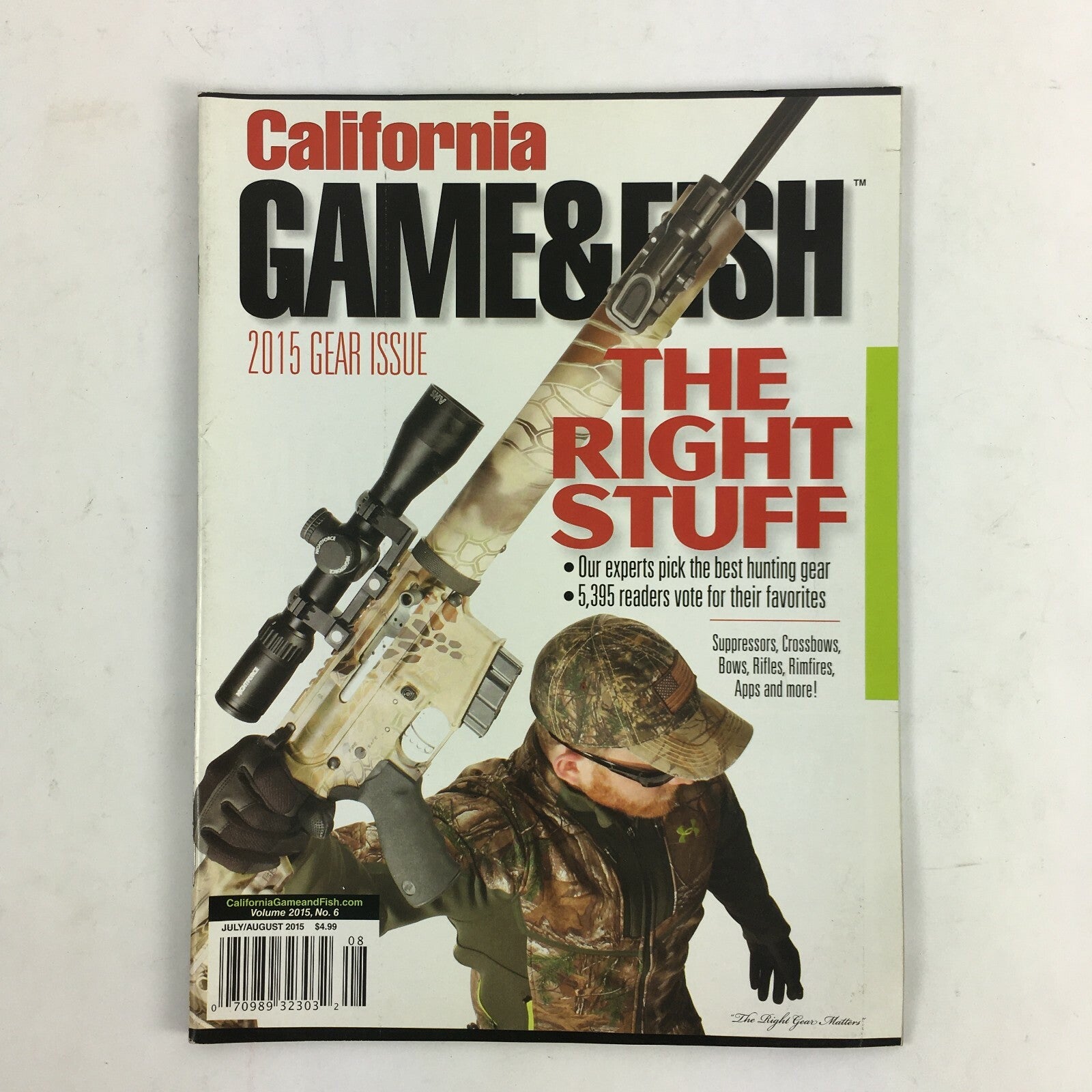 August 2015 California Game & Fish Magazine The Right Stuff Suppressors Rifles