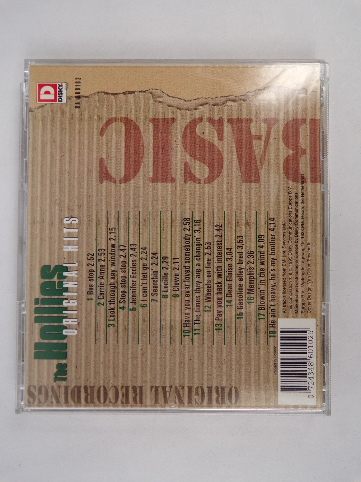 The Hollies Basic Original Hits Jennifer Ecclesa CD #9