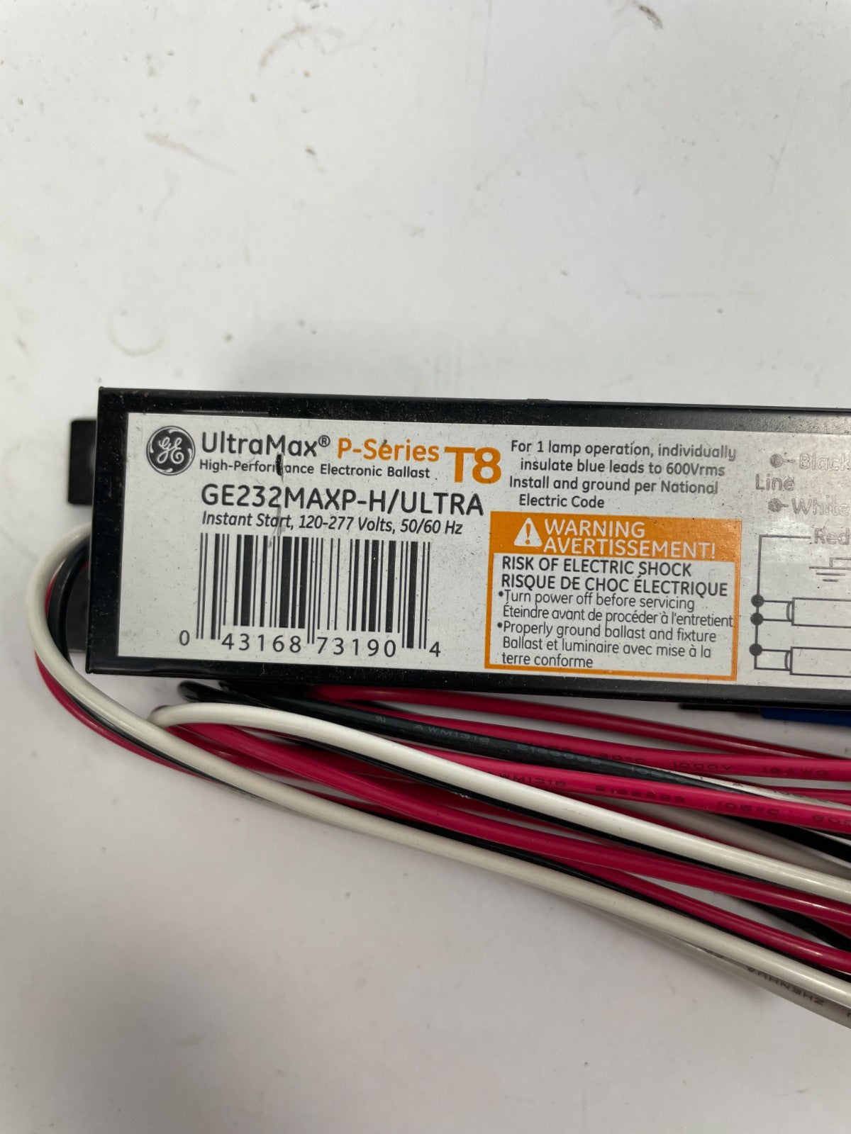 GE Lighting 49775 GE232MAX-H/ULTRA 120/277-Volt UltraMax Electronic Fluorescent