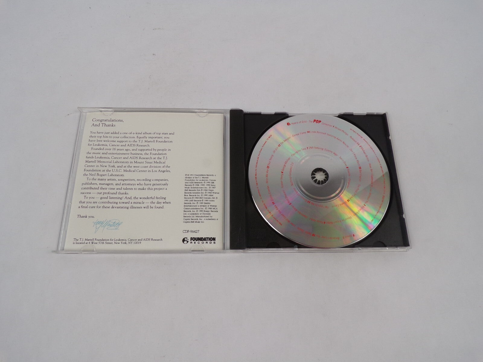 Hearts Of Gold The Pop Collection Wilson Phillips Michael Bolton Richard MaCD#70