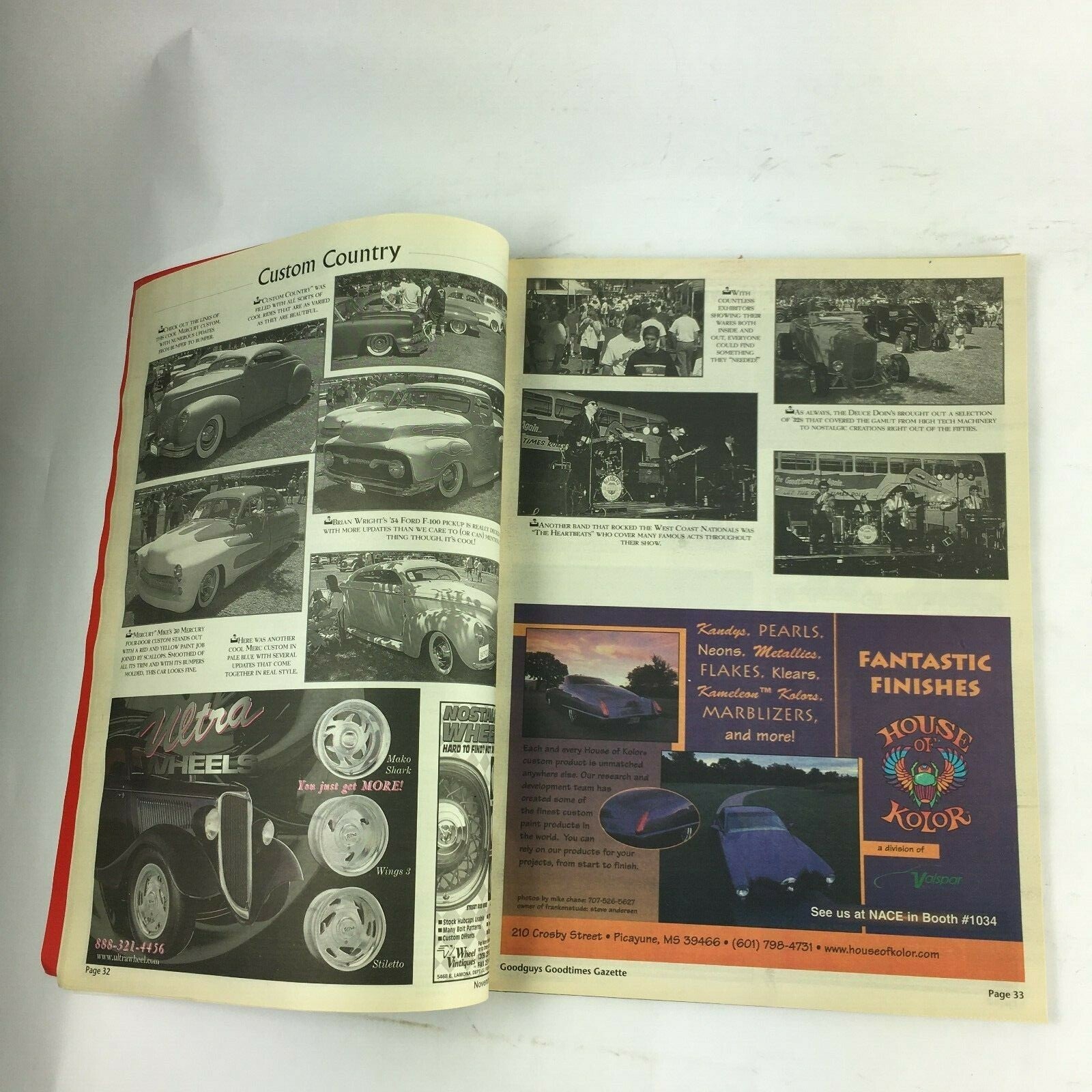 November 1998 Goodguys Goodtimes Gazette Magazine In Your Face Rodding!