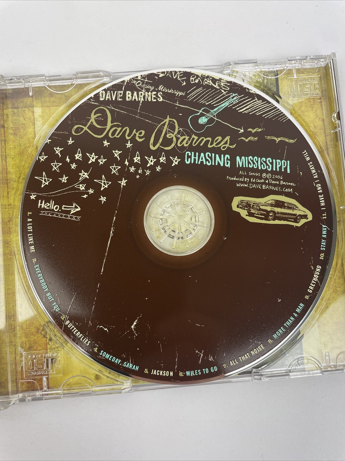 Dave Barnes "  Chasing Mississippi " { Digital Audio CD } BMI Music - #2