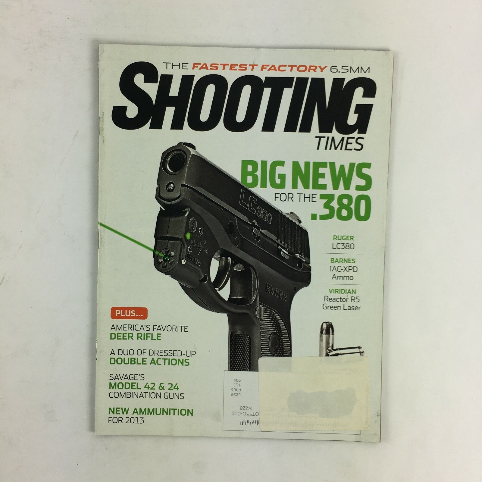  June 2013 Guns & Ammo Magazine Big News .380 Ruger LC380 TAC-XPD Reactor R5