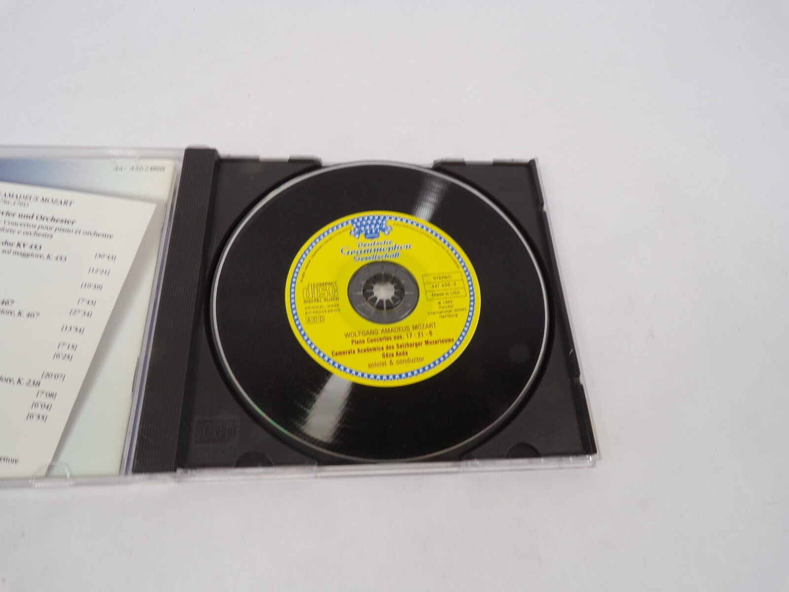 Mozart Klavierkonzerte Allegro Andane Allegremo In Si Bemolle Maggiore CD#63