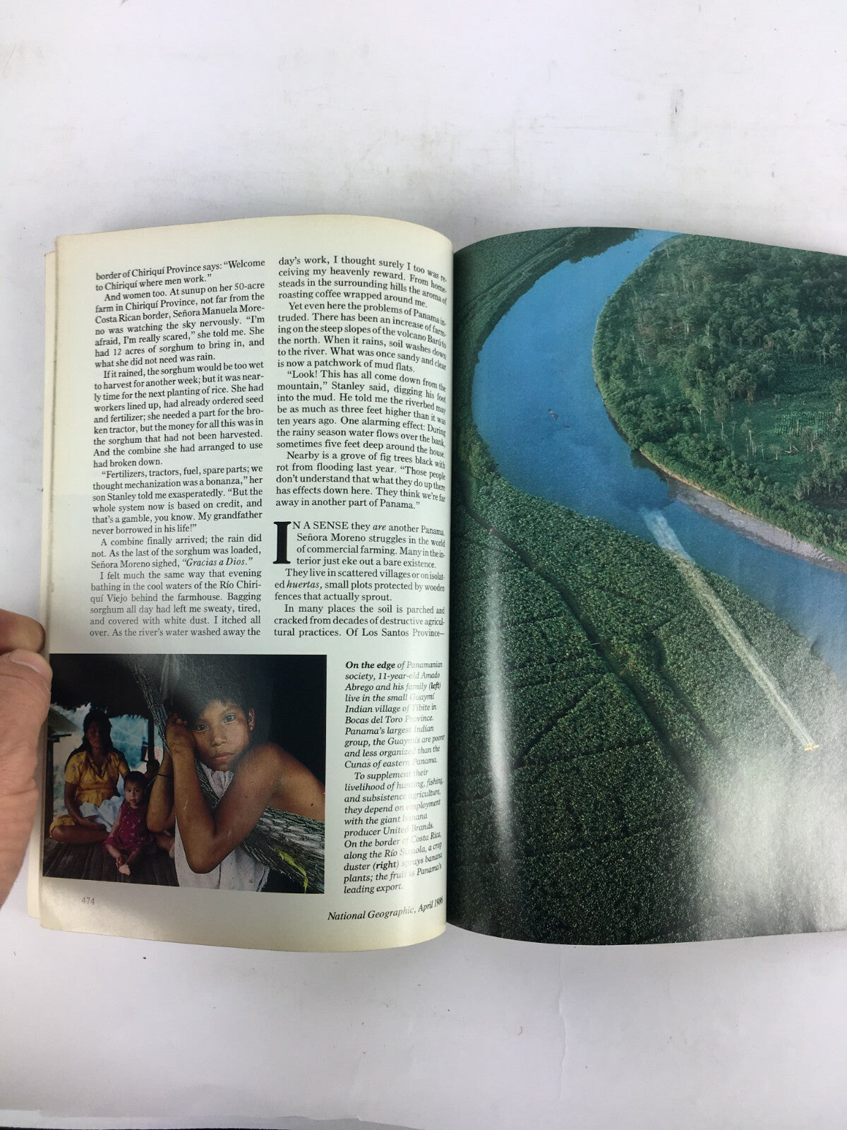 April 1986 National Geographic Magazine Rio Azul Lost City of The Maya Panama