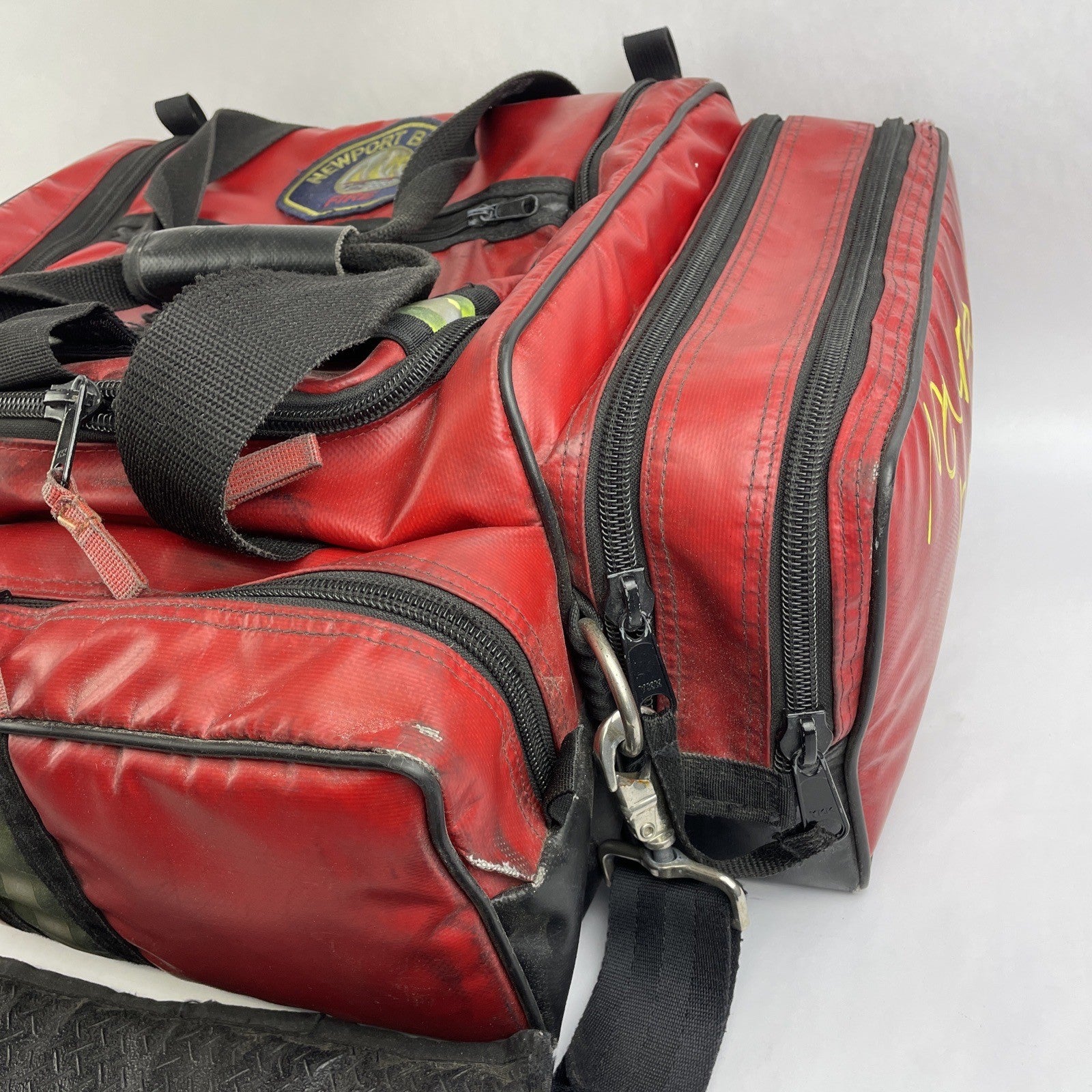 FIREFIGHTER Paramedic Equipment Padded Duffel Bag NEWPORT BEACH FIRE DEPT.  RARE