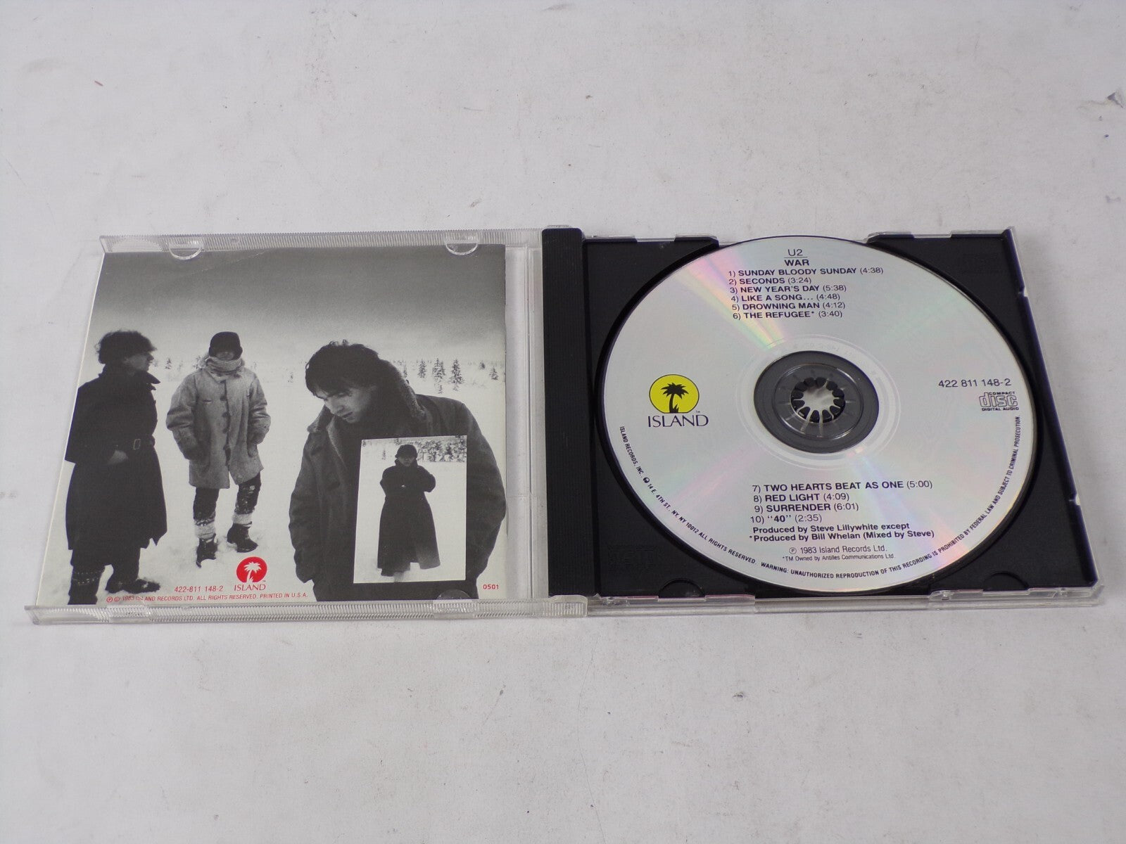 U2 War Sundary Bloody Sunday Seconds New Year's Day Like A Song Drowning CD#62
