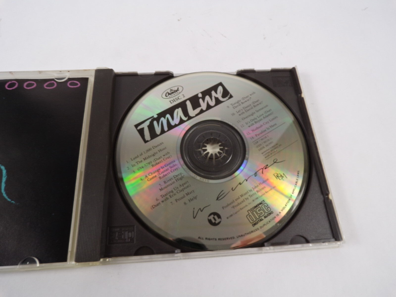 Tina Live in Europe Help Tonight Lets Dance Paradise Is Here Nutbush CD#47