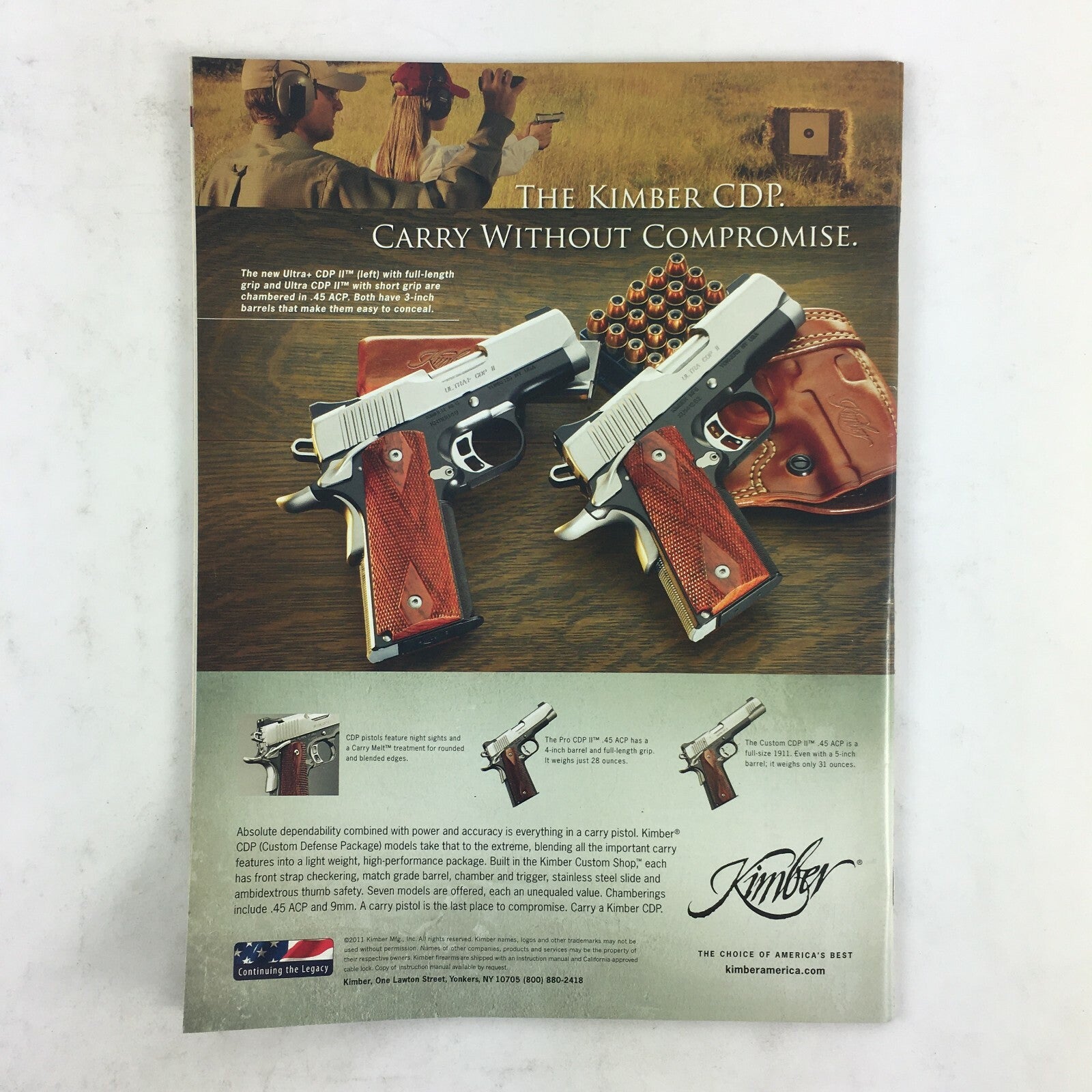 January 2012 American Rifleman Magazine Grade Springfield's XD(m) 5.25 M1911-22