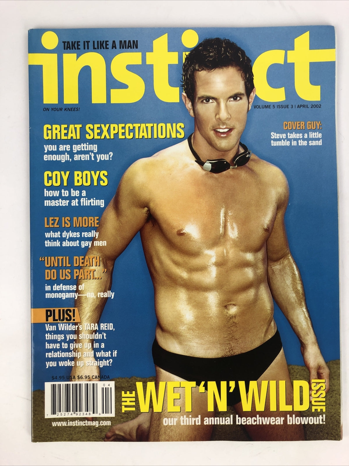 Instinct Gay Magazine April 2002 Great Sexpectations , Coy Boys  *VGC*