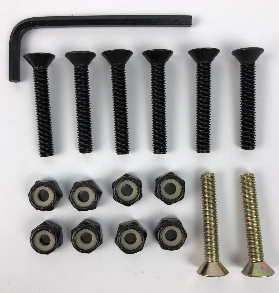 NOS Grind King SKATEBOARDS 1.25” Allen Key Skateboard Hardware TWO GOLD PCS