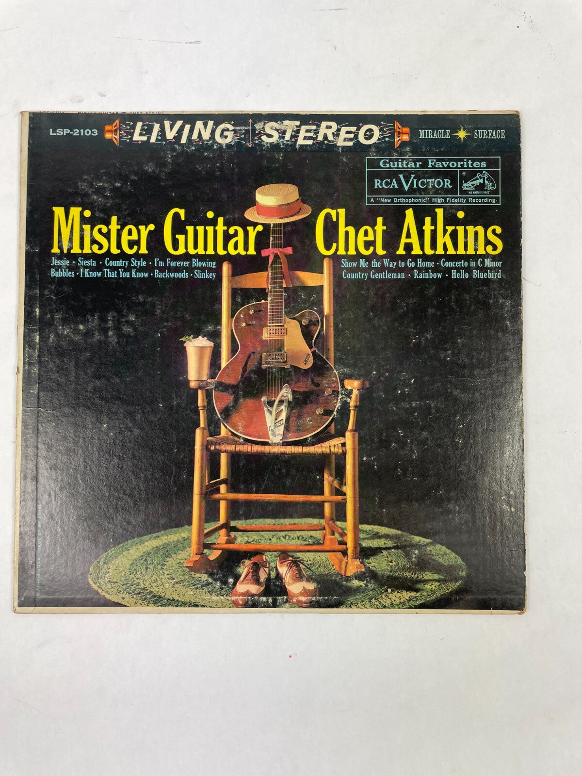 Mister Guitar Chet Atkins Jessie Siesta Country Style Slinkey Vinyl Record