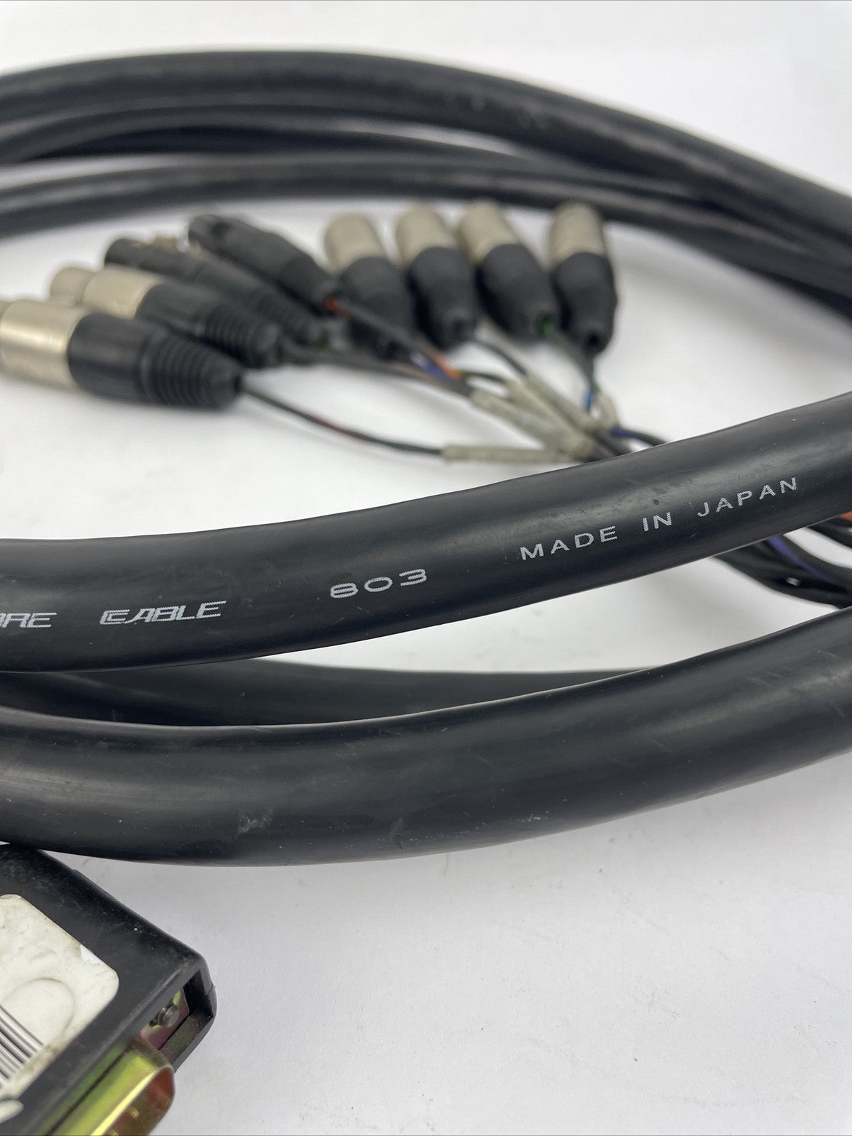 Male / Female 25 Pin AES EBU to 4M  4 x F 4 x M 3 Pin XLR Breakout Snake Cable
