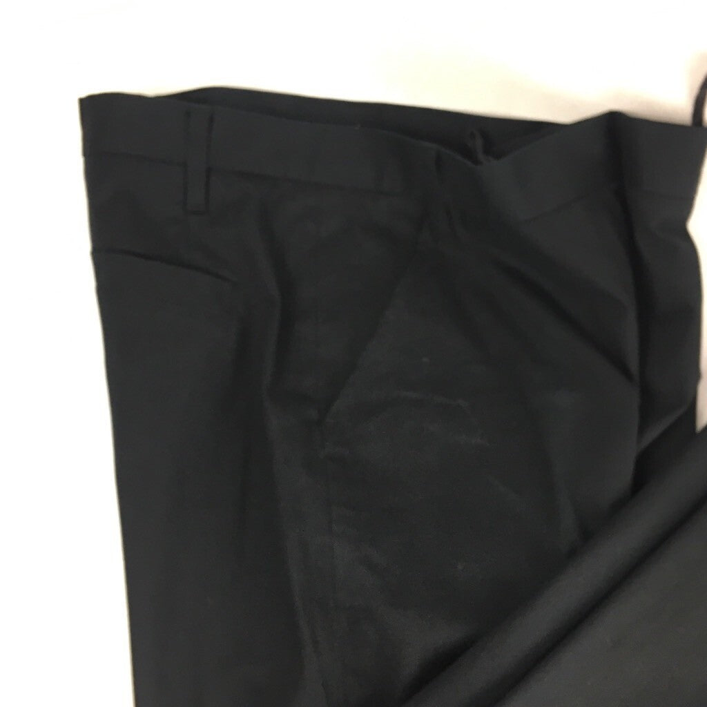 Jil Sander Women Dress Pants Black Zipper Fly Pockets Flat Front Stretch 40 x 31
