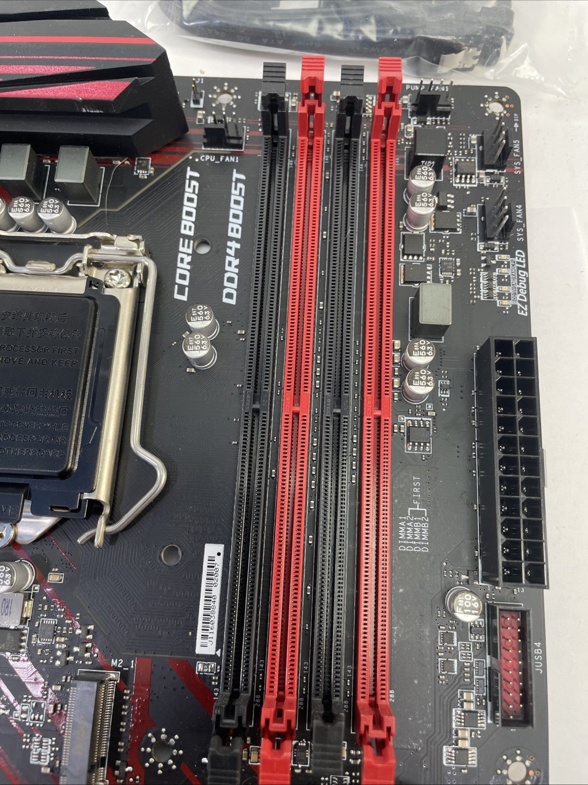 MSi B360 Gaming Plus LGA 1151 ATX Intel DDR4 Motherboard + Extra Accessories