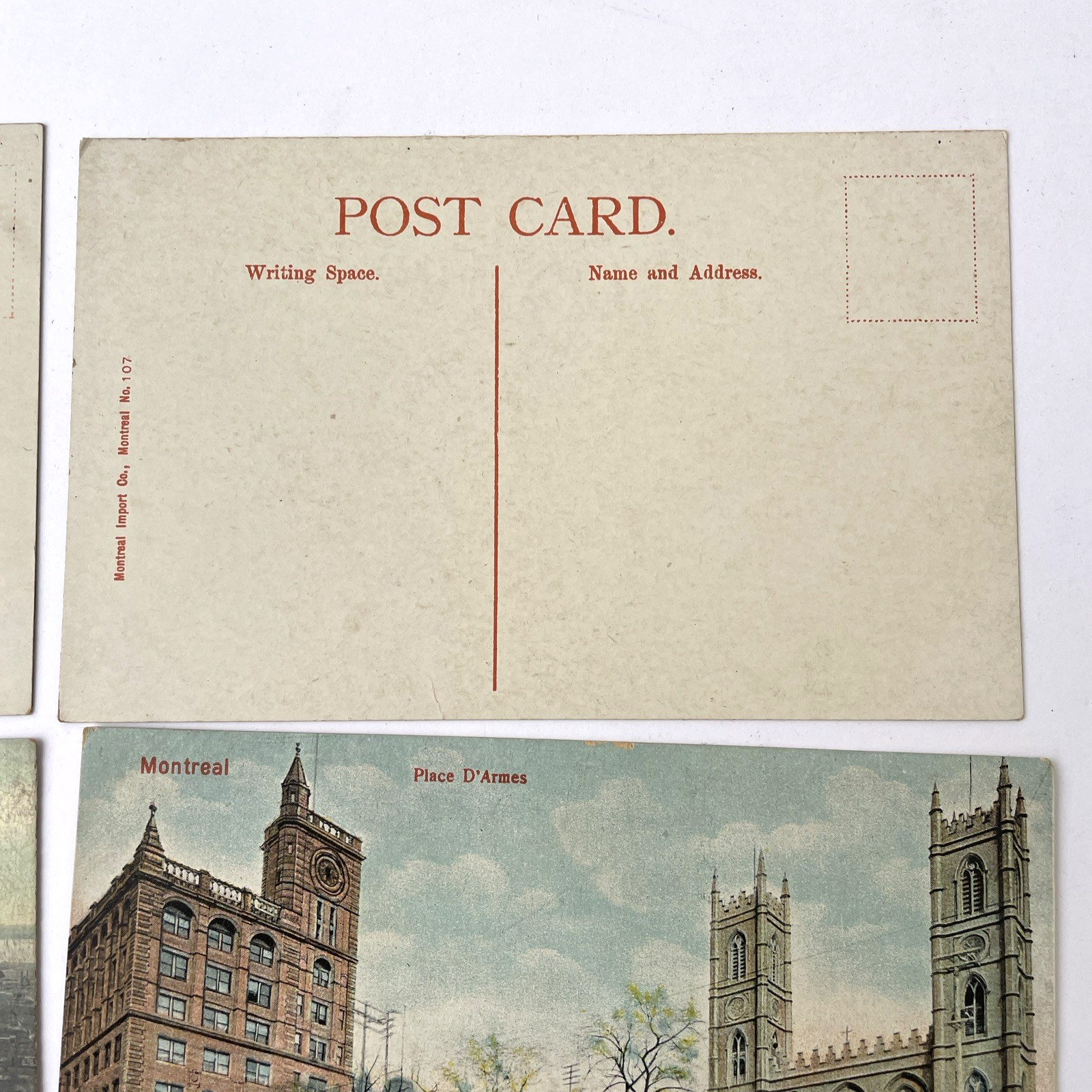 Montreal Quebec Canada Antique Early 1900's Post Card Lot of 10 - Jean Baptiste