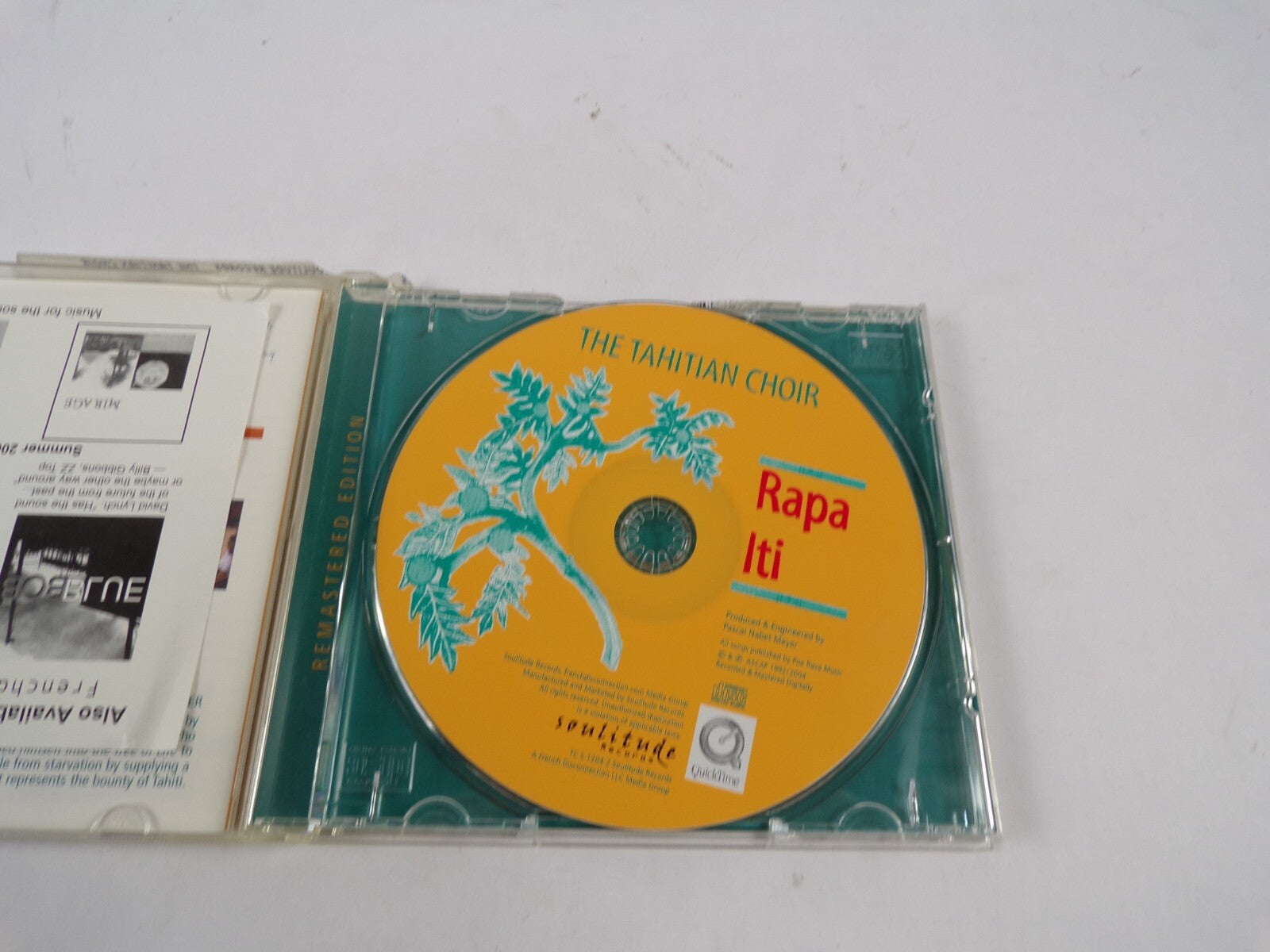 The Tahitian Choir Rapa Iti Remastered Edition Laorana Oparo Tevaitau CD#61