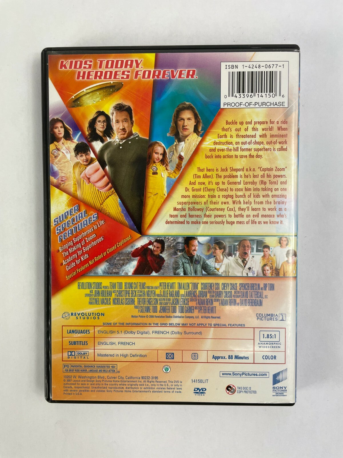 Tim Allen Zoom Academy For Superheroes DVD Movies