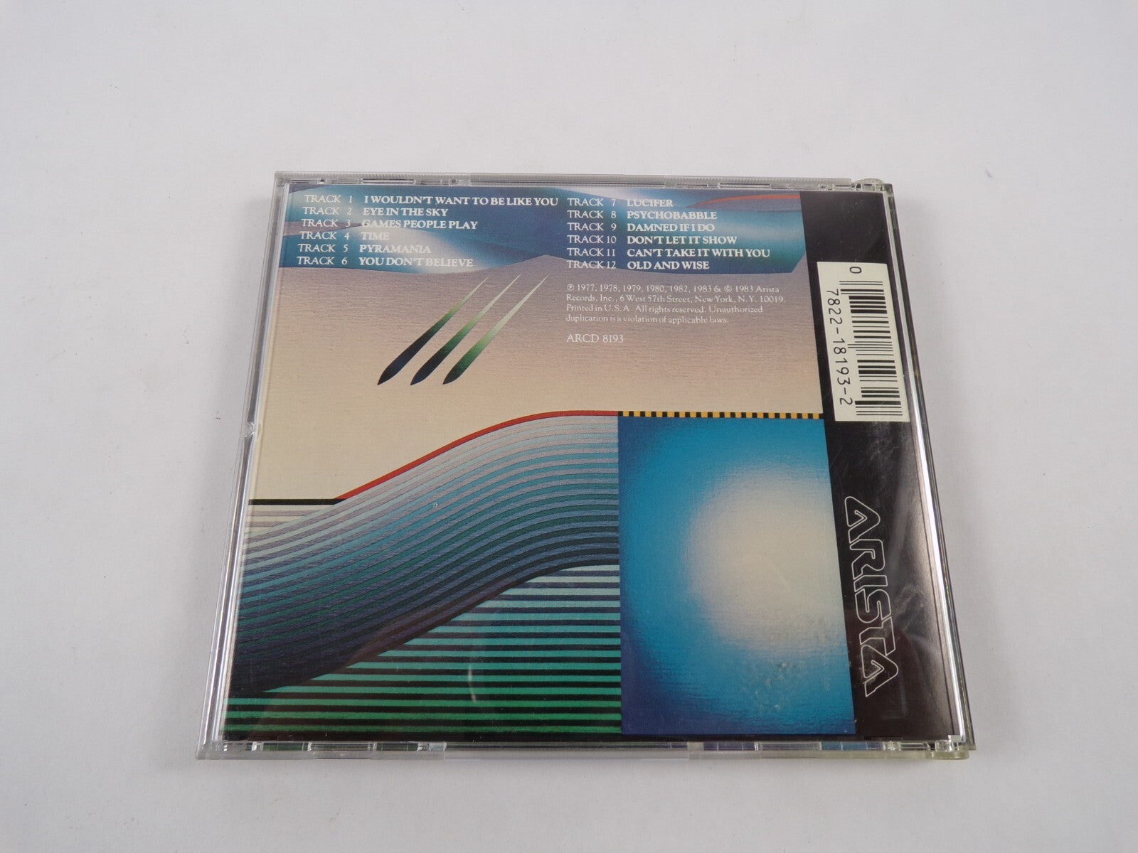 The Best Of The Alan Parasons Project I Wouldn't Want To Be Like You Eye InCD#45