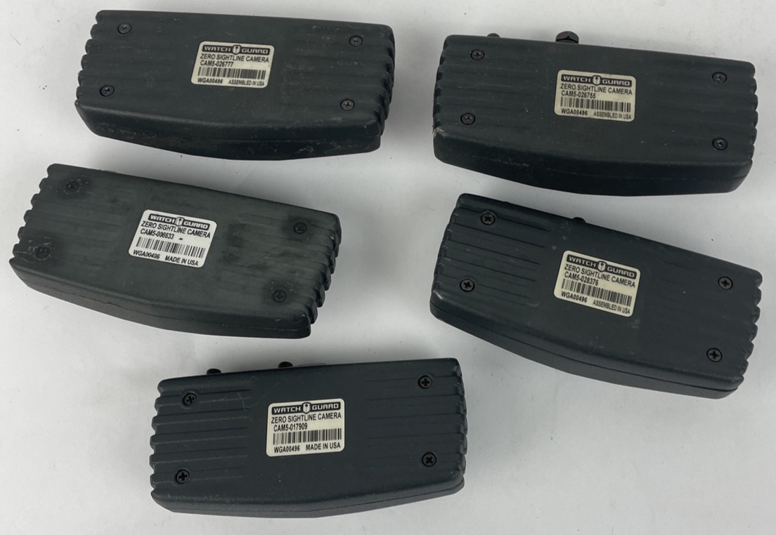 Lot of 5 x Watch Guard 4re Zero Sightline Camera CaM5  WGA00496