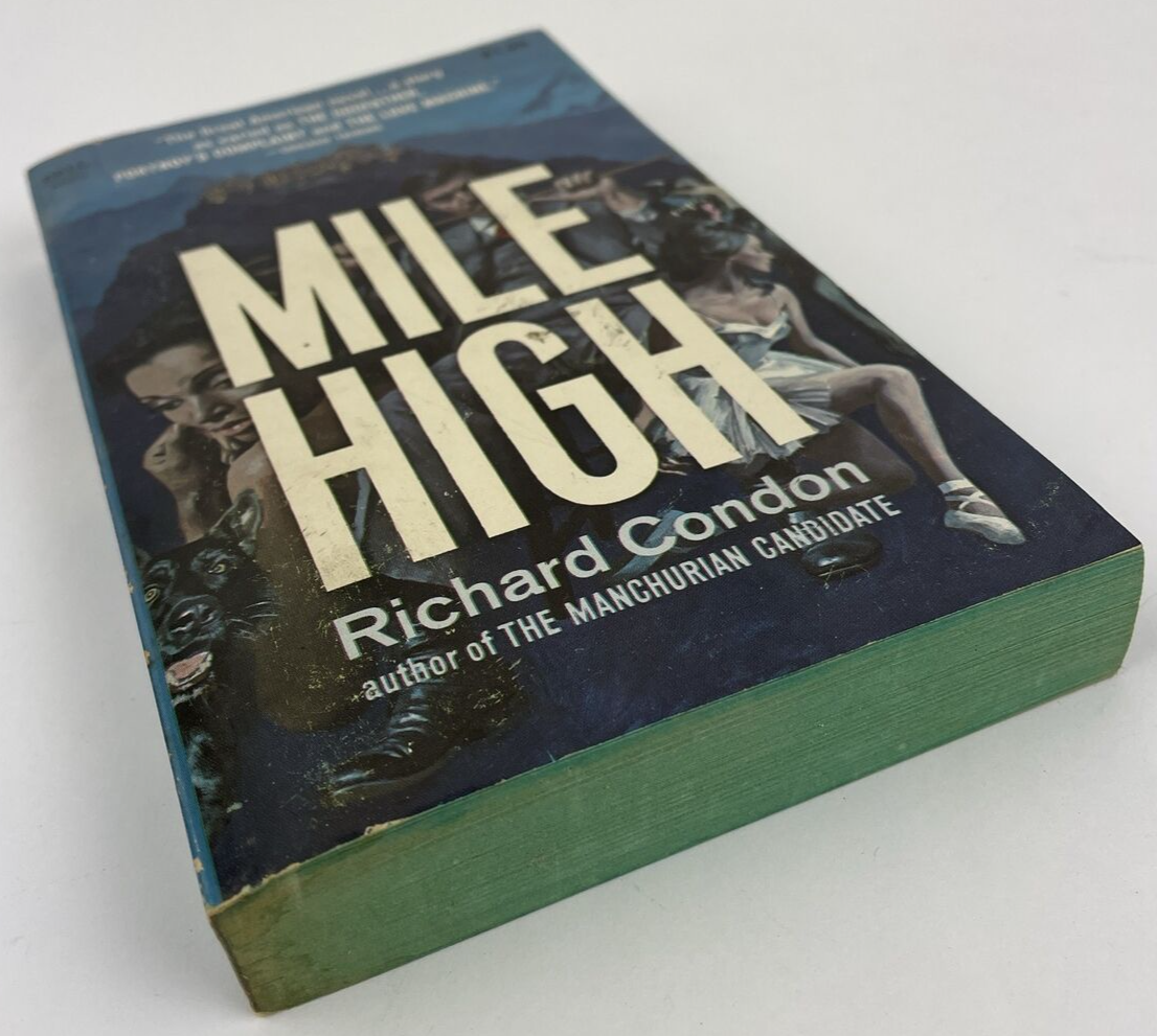 " Mile High " Mystery Paperback Book by Richard Condon from Dell Book 1970 LOOK