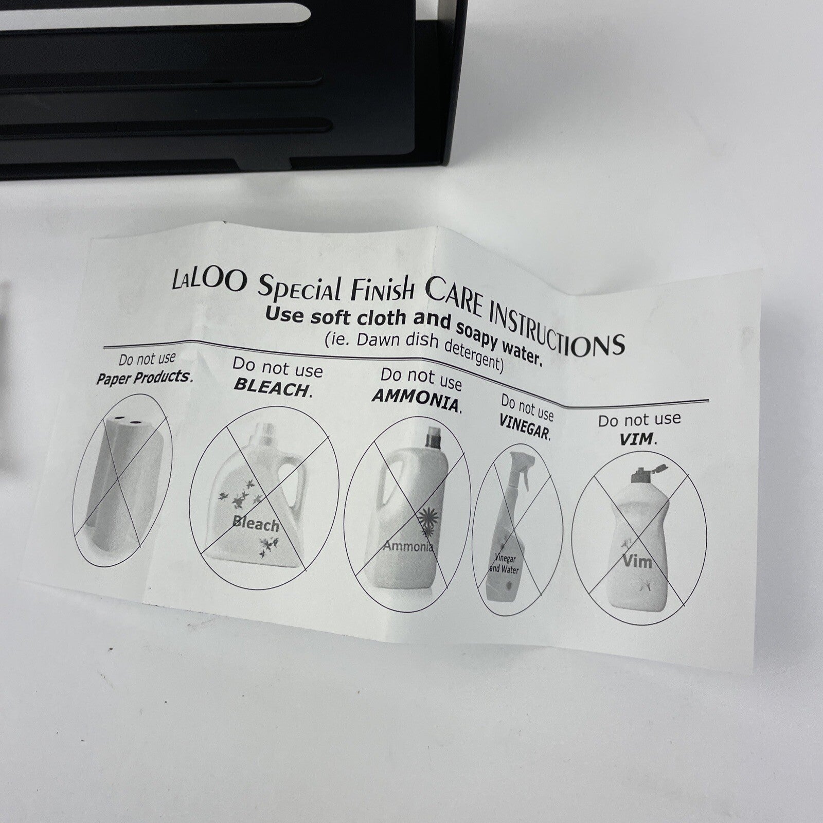 LaLOO Designer Shower Caddy Matte Black w Mounting Hardware 11 3/4" x 5" x 13/4"
