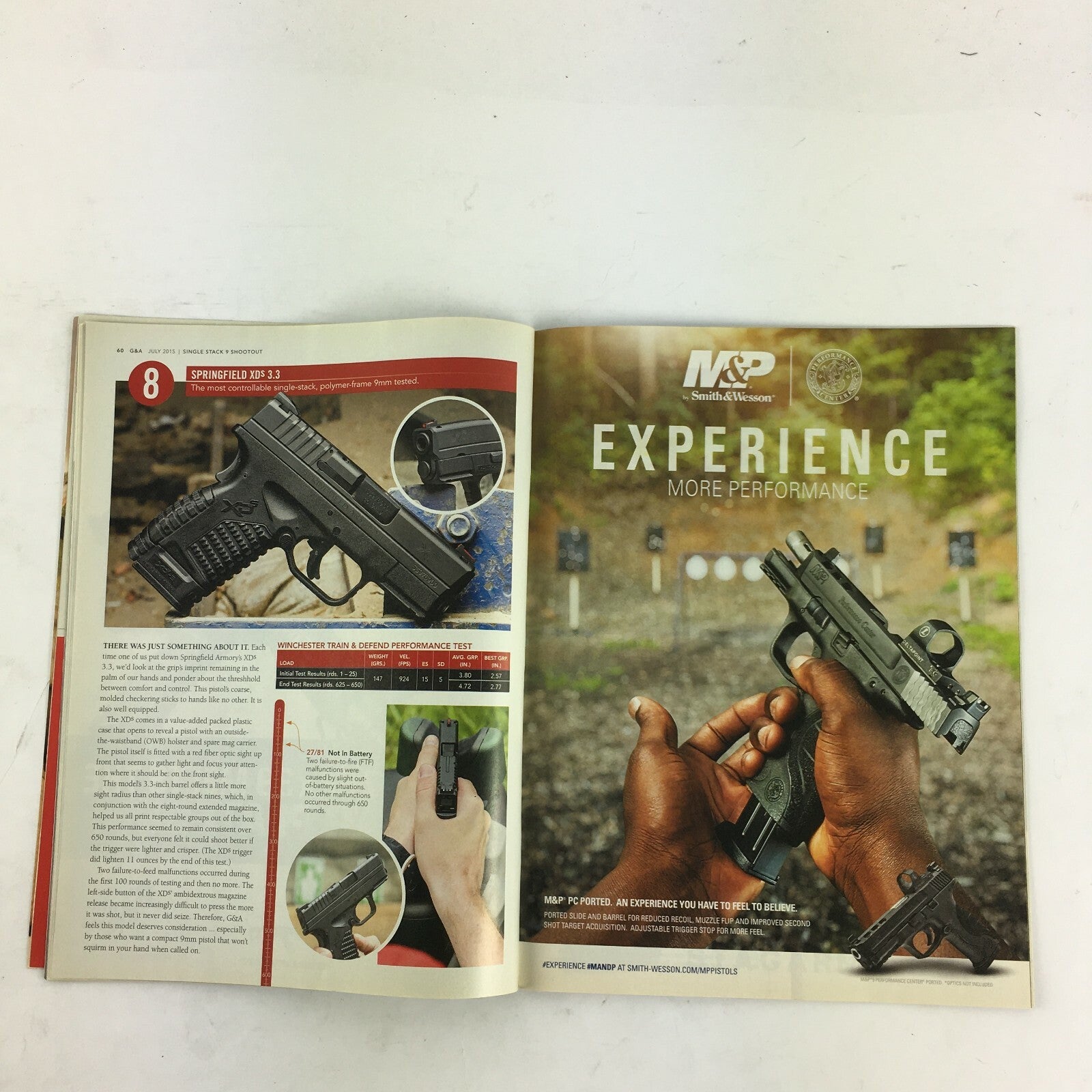 July 2015 Guns & Ammo Magazine Plastic is it the Future? Sneaky Pete Holster 9mm